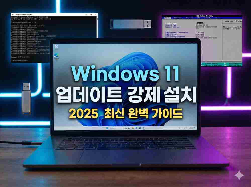 Windows 11 업데이트 강제 설치 방법 | 2025 최신 완벽 가이드