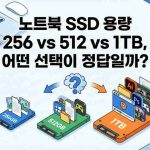 노트북 SSD 용량 256 vs 512 vs 1TB, 어떤 선택이 정답일까?