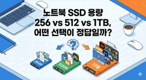 노트북 SSD 용량 256 vs 512 vs 1TB, 어떤 선택이 정답일까?