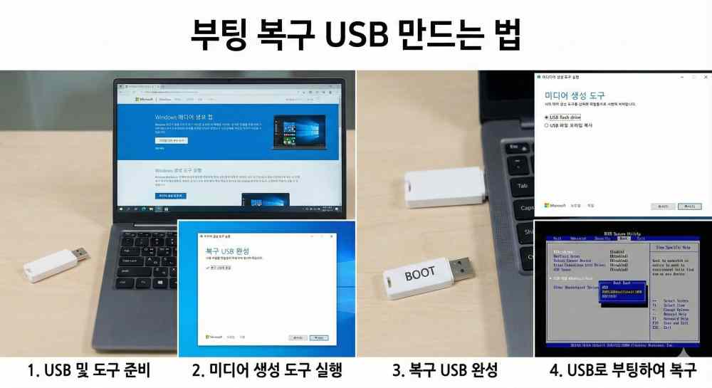 부팅 복구 USB 만드는 법 | 2025년 최신 완벽 가이드