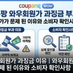 쿠팡 와우회원가 과징금 이유｜와우회원 전용 특가가 문제 된 이유와 소비자 확인사항
