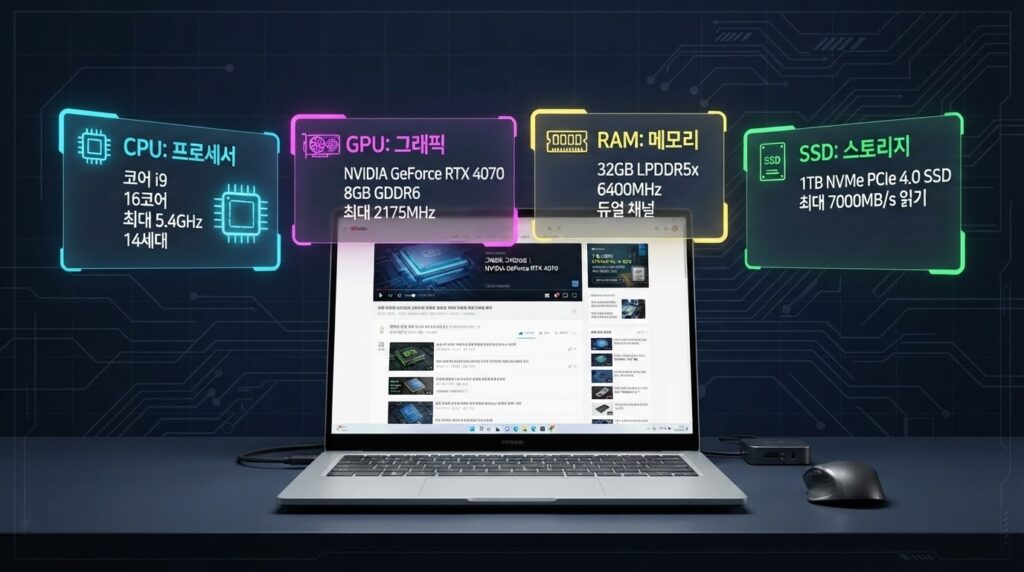 노트북 사양 보는 법｜CPU·GPU·RAM·SSD부터 용도별 선택까지
